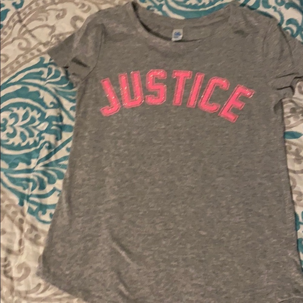 Girls silver shirt